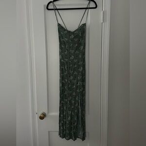 Leith Floral Sundress with corset and leg slit details - Sz. S